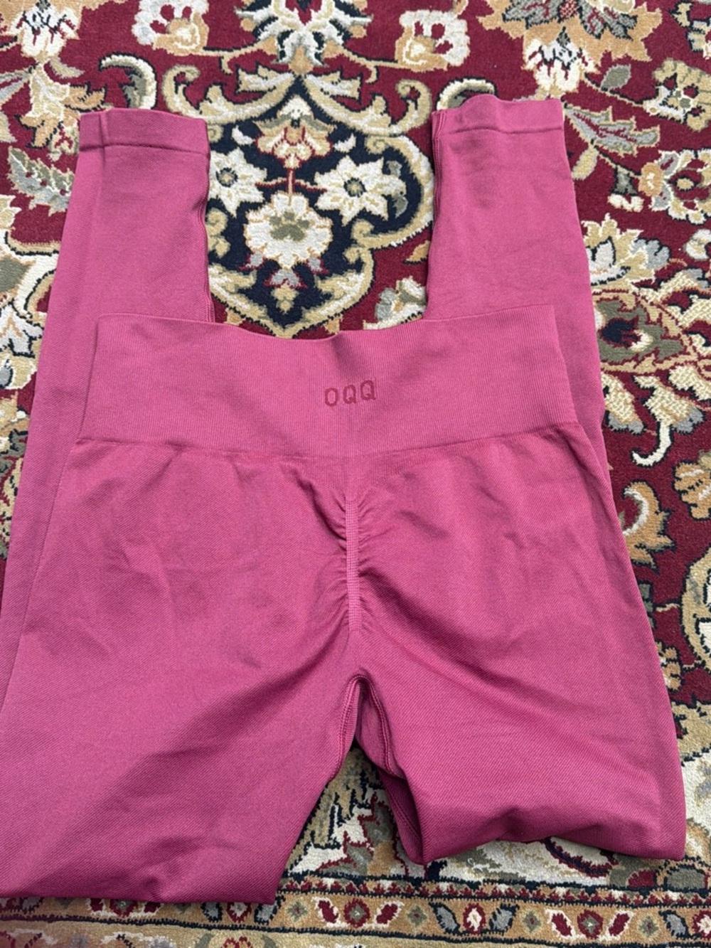 Seamless High-Waist Leggings in Dusty Rose